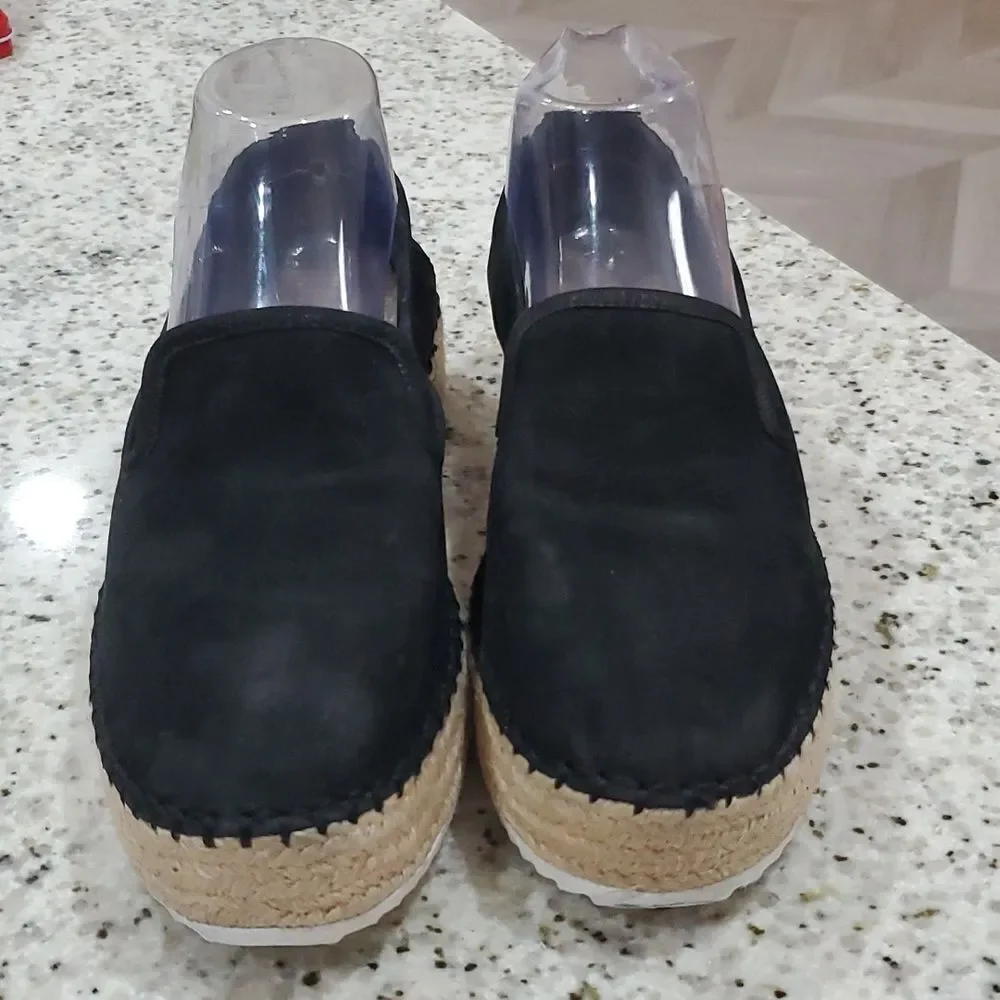 Gianni Bini Sabble Black Suede Espadrille , Women's US 9 - Picture 2 of 7